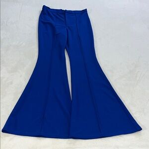 Wide Leg Blue Pants